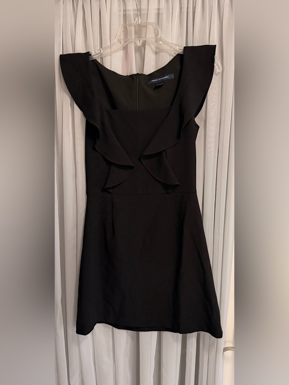 Black Ruffle Sleeve Women’s Dress